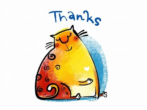 16 Meme mèo cảm kích, đôi tai nhỏ rung rung.