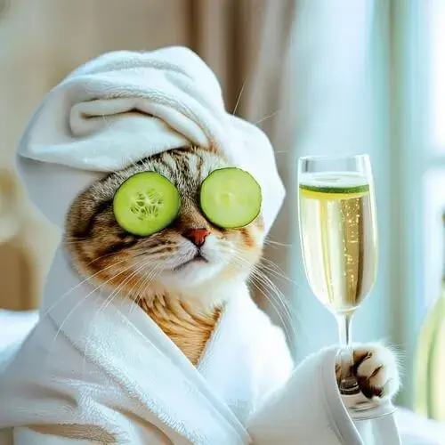 23 Meme mèo cảm ơn, mắt lấp lánh.