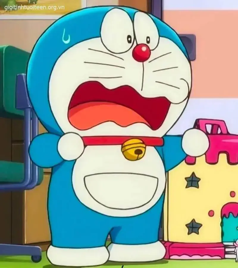 Doreamon ngơ ngác há mồm cực buồn cười