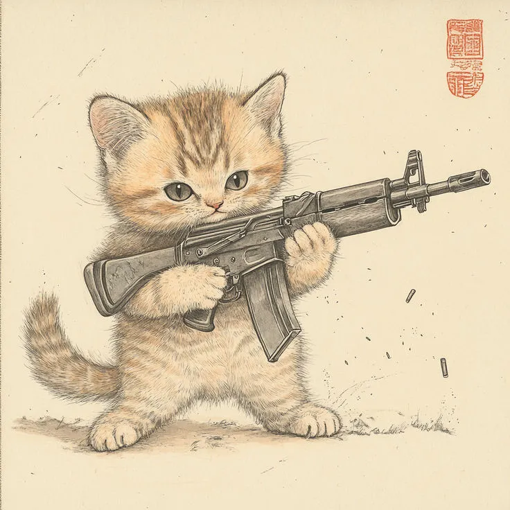 Ảnh chế mèo gangster trừng mắt cực nghiêm túc