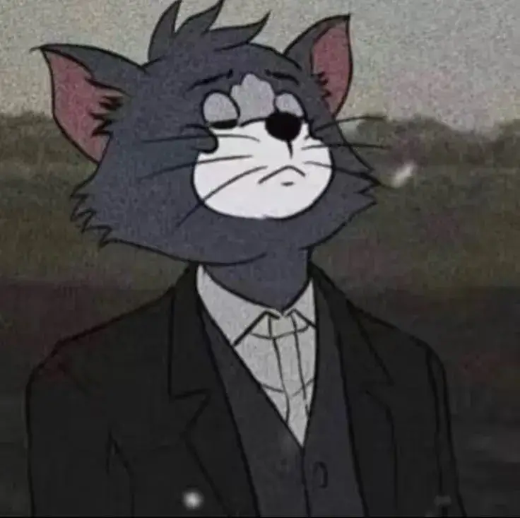 Hình ảnh mèo Tom diện vest toát lên phong cách quý ông.