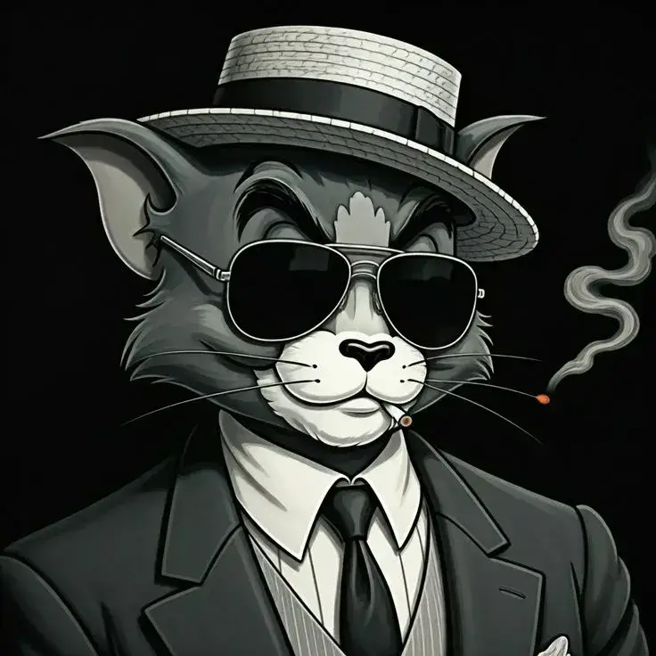 Meme mèo Tom sang chảnh với thần thái lạnh lùng cực chất