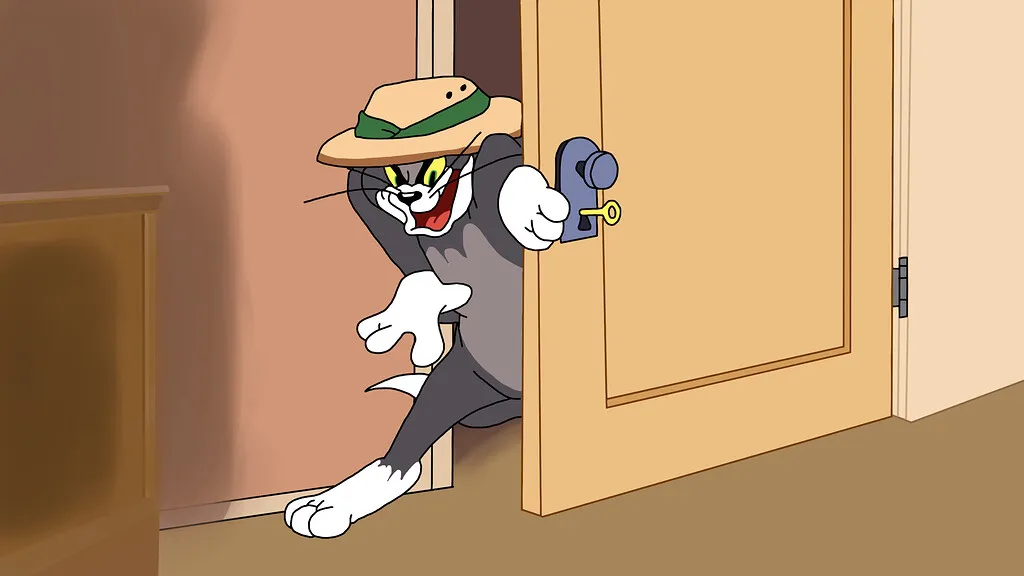 Meme mèo Tom mở cửa tống khách và biểu cảm "về đi" hài hước quốc dân