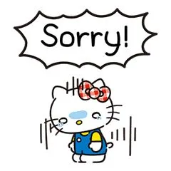 8 Ảnh chế mèo Hello Kitty hối lỗi gãi đầu ngượng nghịu